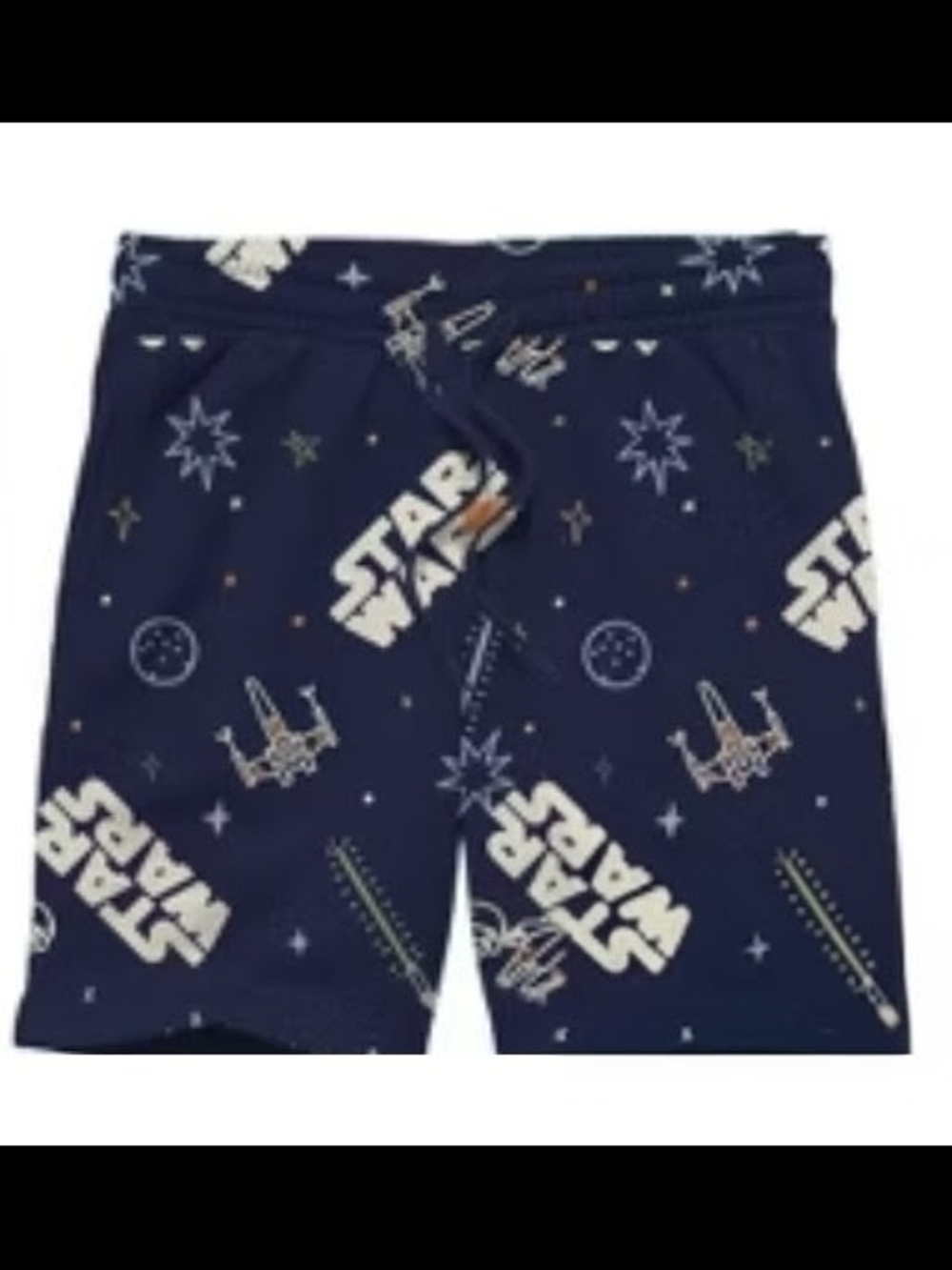 Star Wars Navy and White Space-Print Shorts
